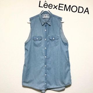 リー(Lee)のココペリ様専用 美品♪  Lee×EMODA コラボ シャツワンピース(ひざ丈ワンピース)