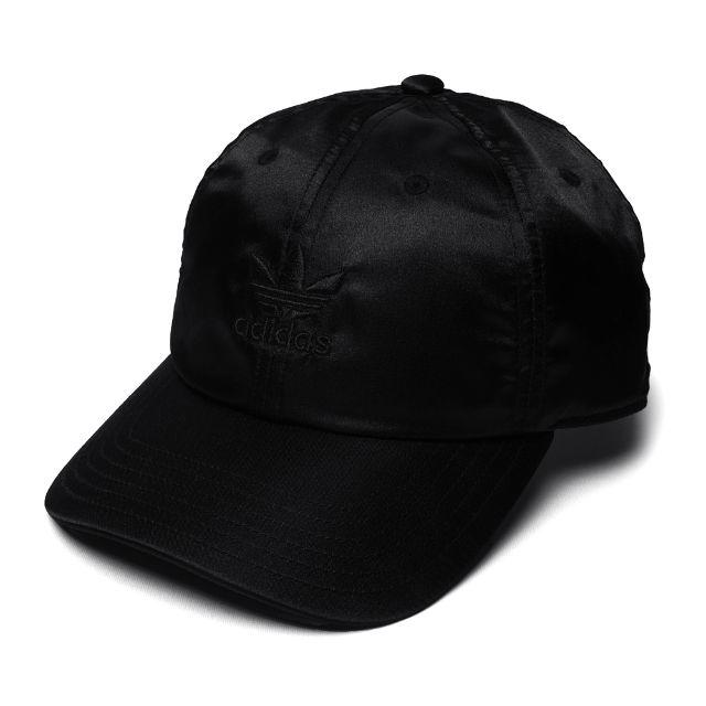 adidas(アディダス)の新品 アディダス サテン キャップ ブラック ADIDAS CAP BLACK メンズの帽子(キャップ)の商品写真