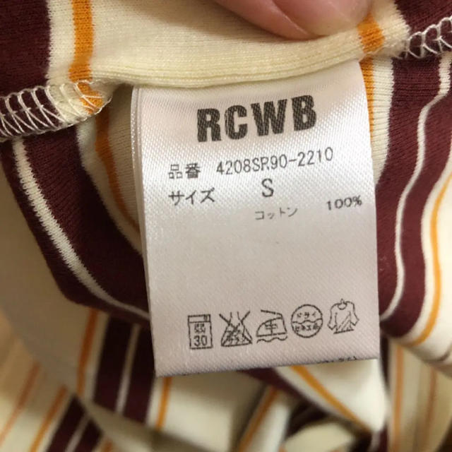 RODEO CROWNS WIDE BOWL(ロデオクラウンズワイドボウル)のロデオクラウンズワイドボウル ボーダーＴシャツ レディースのトップス(Tシャツ(半袖/袖なし))の商品写真