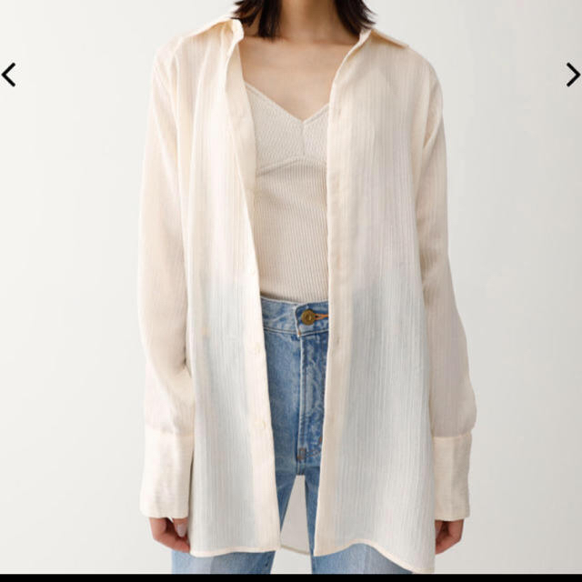 moussy(マウジー)のCREPE LOOSE LONG SHIRT レディースのトップス(シャツ/ブラウス(長袖/七分))の商品写真