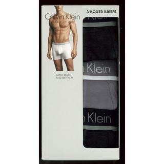 カルバンクライン(Calvin Klein)のカルバンクライン ボクサー パンツ ３個セット  ブラック×２、グレー×１ M(ボクサーパンツ)