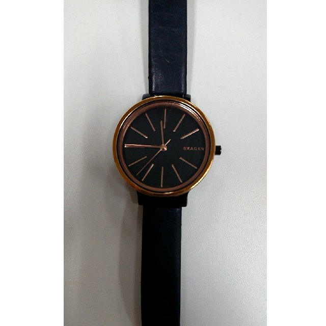 SKAGEN(スカーゲン)のスカーゲン アンカー ブラック レディースのファッション小物(腕時計)の商品写真