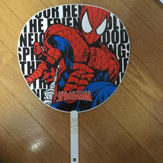 スパイダーマン 大型 うちわ(キャラクターグッズ)