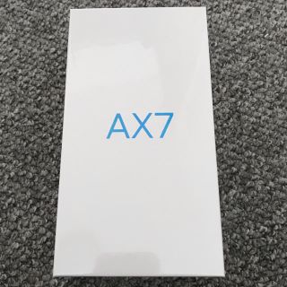 アンドロイド(ANDROID)の未開封品 OPPO AX7(スマートフォン本体)