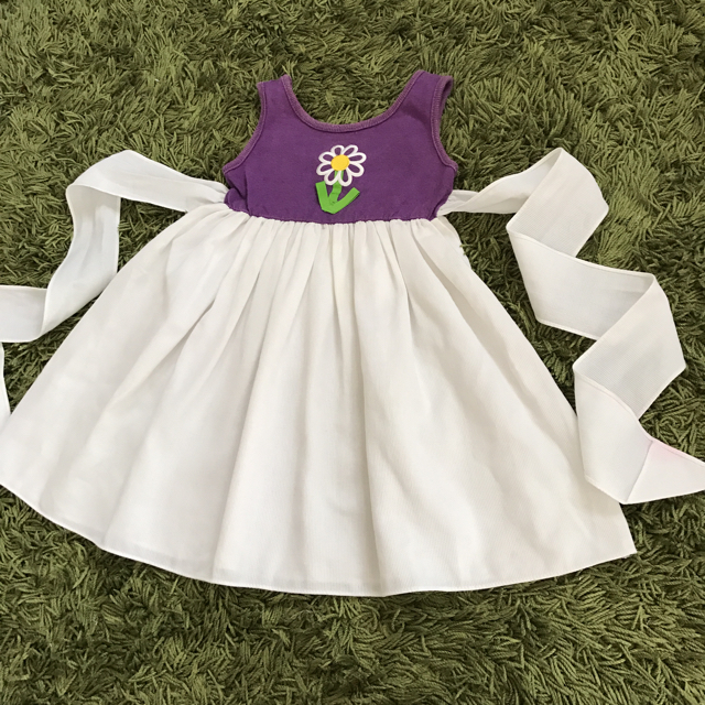 お花のワンピース キッズ/ベビー/マタニティのキッズ服女の子用(90cm~)(ワンピース)の商品写真