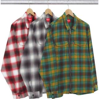 Supreme  Shadow Plaid Zip-Up Flannel(シャツ)