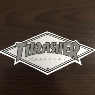 スラッシャー(THRASHER)の【縦4.8cm横10.5cm】THRASHER ステッカー(スケートボード)