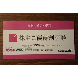 スノーピーク(Snow Peak)のwild-1 カンセキ 15%off 優待券(ショッピング)