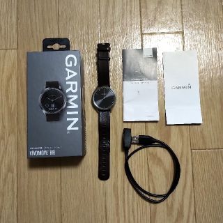 ガーミン(GARMIN)のGarmin vivomove HR Premium Black Silver(腕時計(アナログ))