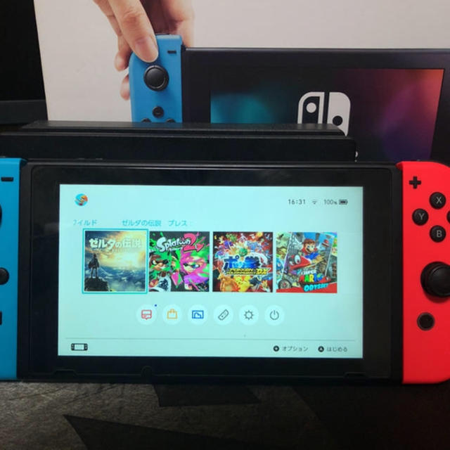 Nintendo Switch(ニンテンドースイッチ)の任天堂Switch 本体 エンタメ/ホビーのゲームソフト/ゲーム機本体(家庭用ゲーム機本体)の商品写真