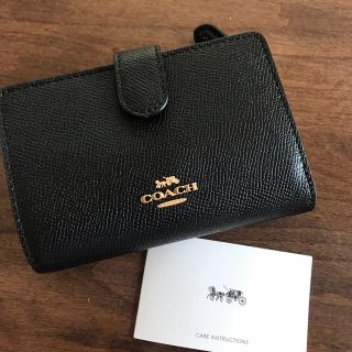 コーチ(COACH)のCOACH コーチ 二つ折り財布 F11484 ブラック(財布)