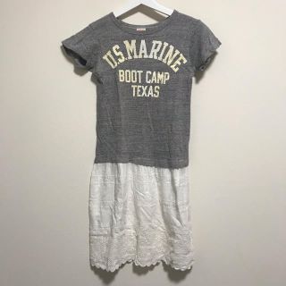 デニムダンガリー(DENIM DUNGAREE)の★美品★デニム＆ダンガリー★半袖ワンピース★140★(ワンピース)