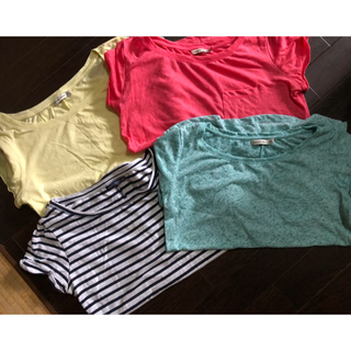 ベルシュカ(Bershka)のまさゆう様専用Tシャツ 4点セット Bershka ワイドパンツ(Tシャツ(半袖/袖なし))