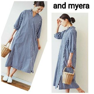 and myera⭐️アンドマイラ⭐️ギンガムチェックロングワンピース