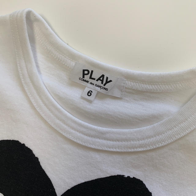 COMME des GARCONS(コムデギャルソン)の☆ PLAY COMME des GARCONS Tシャツ ☆ キッズ/ベビー/マタニティのキッズ服女の子用(90cm~)(Tシャツ/カットソー)の商品写真