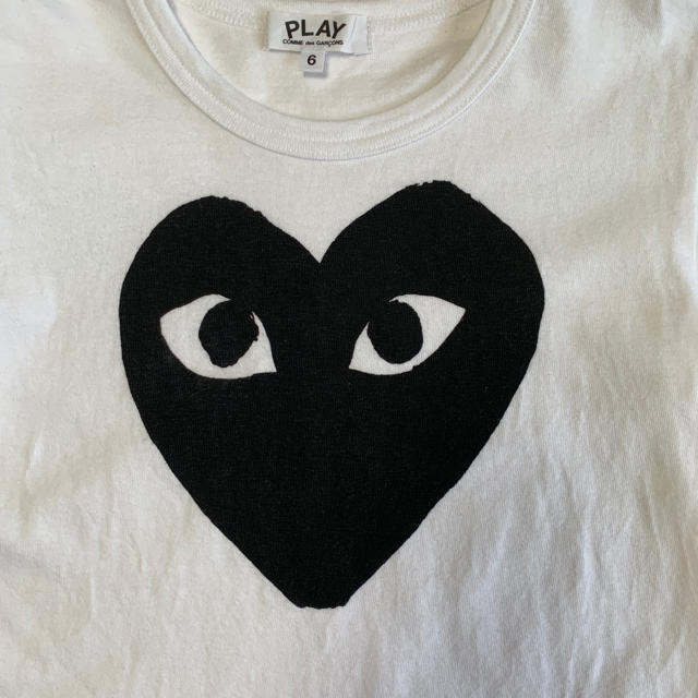 COMME des GARCONS(コムデギャルソン)の☆ PLAY COMME des GARCONS Tシャツ ☆ キッズ/ベビー/マタニティのキッズ服女の子用(90cm~)(Tシャツ/カットソー)の商品写真