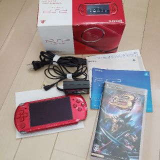 プレイステーション(PlayStation)の【フレックス様専用】PSP-3000 RADIANT RED(携帯用ゲーム機本体)