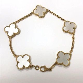 ヴァンクリーフアンドアーペル(Van Cleef & Arpels)の【超美品】ヴァン クリーフ&アーペル アルハンブラ K18 ブレスレット(ブレスレット/バングル)