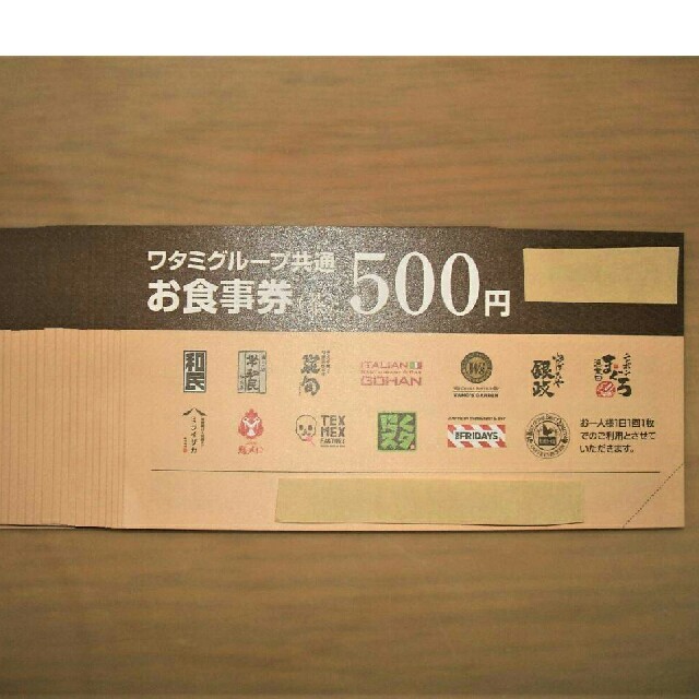 ワタミグループ共通食事券 10000円分