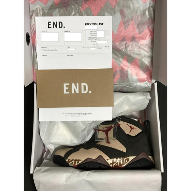 NIKE Jordan 7 Retro Patta 27.5 ナイキ ジョーダンEND抽選当選品サイズ