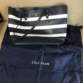 コールハーン(Cole Haan)のコールハーン トートバッグ 収納袋付 COLE HAAN ボーダー (トートバッグ)