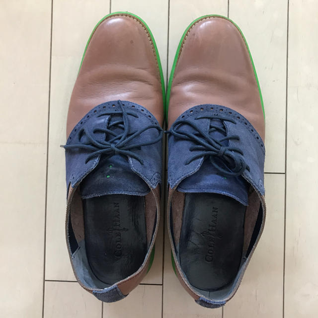 Cole Haan(コールハーン)のCole Haan 革茶色×スェード紺色 メンズの靴/シューズ(ドレス/ビジネス)の商品写真