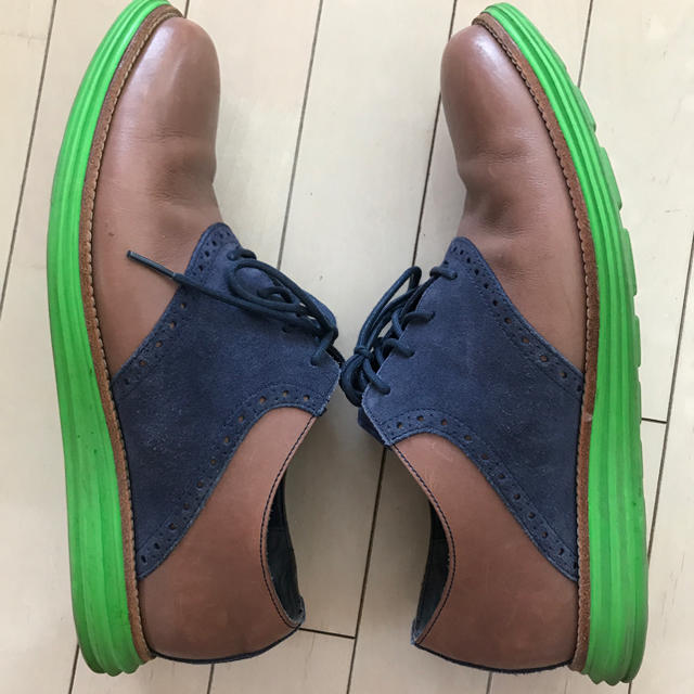 Cole Haan(コールハーン)のCole Haan 革茶色×スェード紺色 メンズの靴/シューズ(ドレス/ビジネス)の商品写真