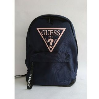 ゲス(GUESS)の[新品/送料込み]GUESSリュックデイパック ネイビー×ピンク(リュック/バックパック)