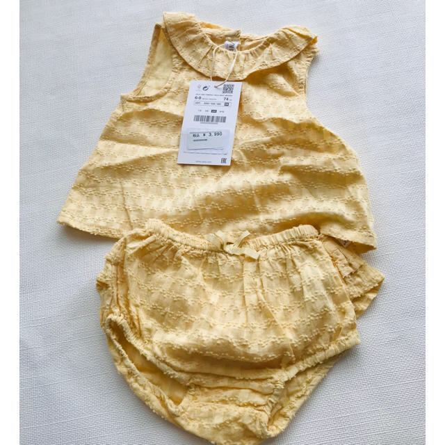 ZARA KIDS(ザラキッズ)の【新品タグ付き】ZARA ベビー ドット柄 セットアップ キッズ/ベビー/マタニティのベビー服(~85cm)(その他)の商品写真