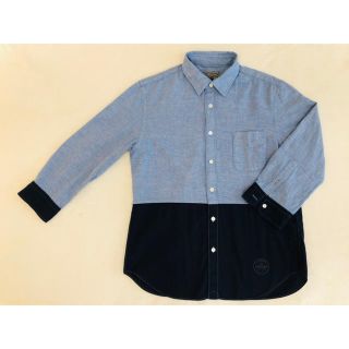 フレディアンドグロスター(FREDY & GLOSTER)の【美品】FREDY&GLOSTER／シャツ／ダンガリー×紺／Mサイズ／綿100%(シャツ)