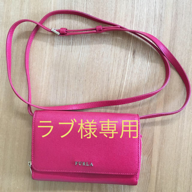 FURLA ウォレット ショルダー 赤