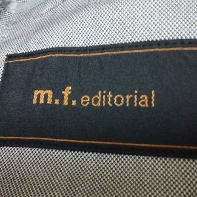 m.f.editorial(エムエフエディトリアル)のグレーの裏地なし夏用スーツ レディースのフォーマル/ドレス(スーツ)の商品写真
