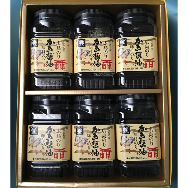 味付け海苔 広島のり 牡蠣醤油 セット 54枚×6個 箱無し 食品/飲料/酒の加工食品(乾物)の商品写真