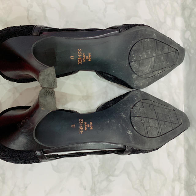 DIANA(ダイアナ)の美品 DIANA ダイアナ  パンプス ブラック 23.5cm レディースの靴/シューズ(ハイヒール/パンプス)の商品写真