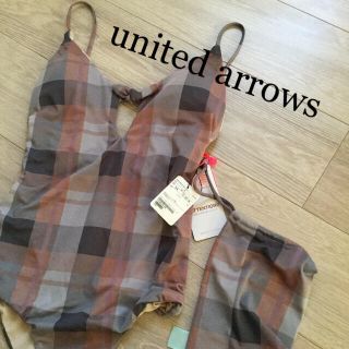 ユナイテッドアローズ(UNITED ARROWS)のタグ付き 未使用 アローズ Lepidos 水着 ワンピース型 チェック 大人(水着)