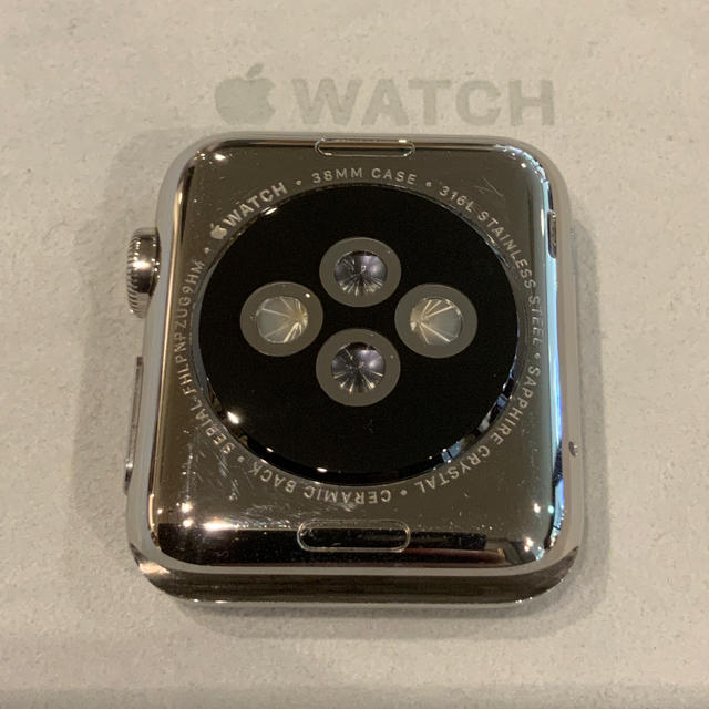 Apple Watch(アップルウォッチ)の(純正品) Apple Watch 初代 38mm ステンレス シルバー メンズの時計(腕時計(デジタル))の商品写真