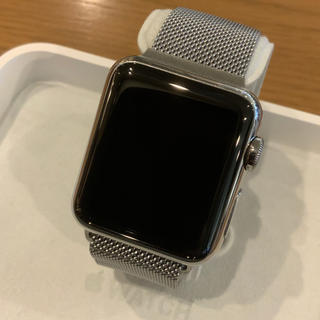 アップルウォッチ(Apple Watch)の(純正品) Apple Watch 初代 38mm ステンレス シルバー(腕時計(デジタル))
