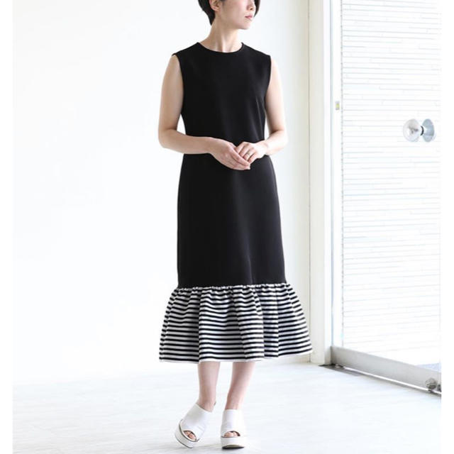 Drawer(ドゥロワー)の専用★ボーダーズアットバルコニー ワンピース I line dress 36 レディースのワンピース(ロングワンピース/マキシワンピース)の商品写真