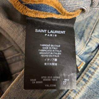 Saint laurent paris サンローラン デニム ダメージ 2015-