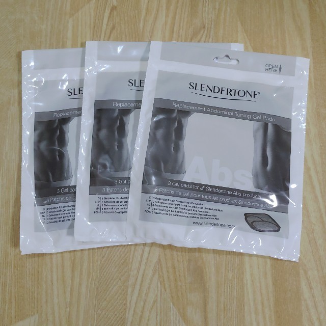 スレンダートーン お買い得3セット 腹筋ベルト 専用パッド 交換パッド ...
