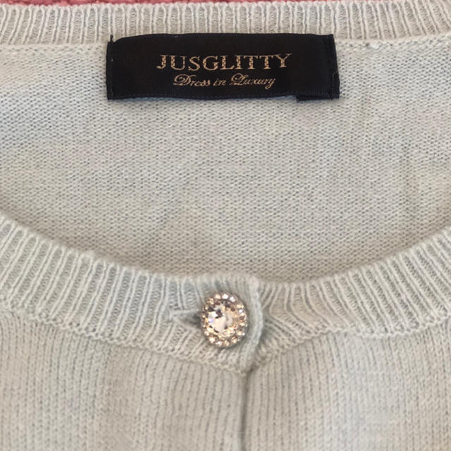 JUSGLITTY(ジャスグリッティー)のジャスグリッティー♡美品トップスアンサンブル・ライトブルー レディースのトップス(アンサンブル)の商品写真