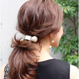 バーニーズニューヨーク(BARNEYS NEW YORK)のフランスラックス ボーダーズアットバルコニー ヨーコチャン (バレッタ/ヘアクリップ)