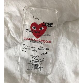 コムデギャルソン(COMME des GARCONS)のギャルソン ❤︎ iphoneケース 7/8 シンプル ハート クリア(iPhoneケース)