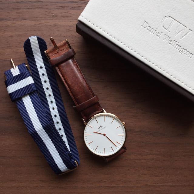 Daniel Wellington(ダニエルウェリントン)の箱無し Daniel Wellington 腕時計 40mm ローズゴールド メンズの時計(腕時計(アナログ))の商品写真