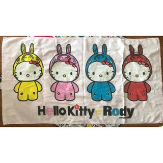 ハローキティ(ハローキティ)のHELLO KITTY × Rody バスタオル ピンク(タオル/バス用品)