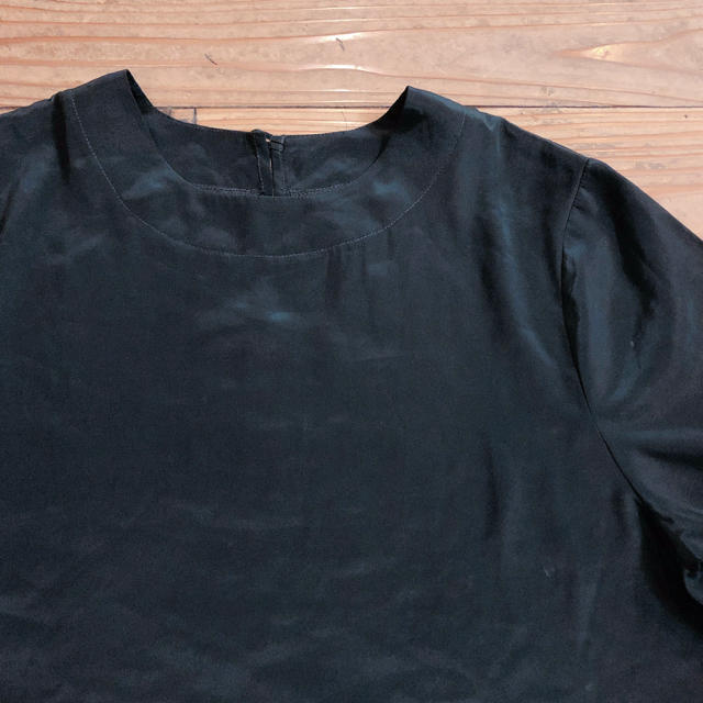Santa Monica(サンタモニカ)のused 黒のテロテロt レディースのトップス(Tシャツ(半袖/袖なし))の商品写真