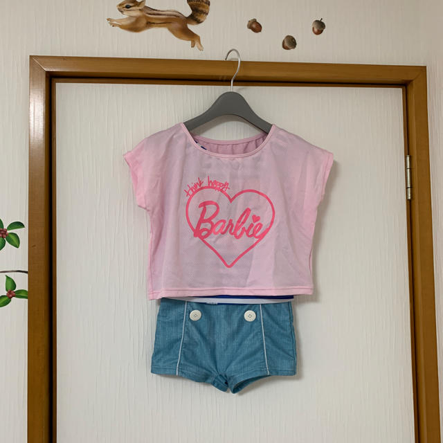 Barbie(バービー)の水着 120 キッズ/ベビー/マタニティのキッズ服女の子用(90cm~)(水着)の商品写真
