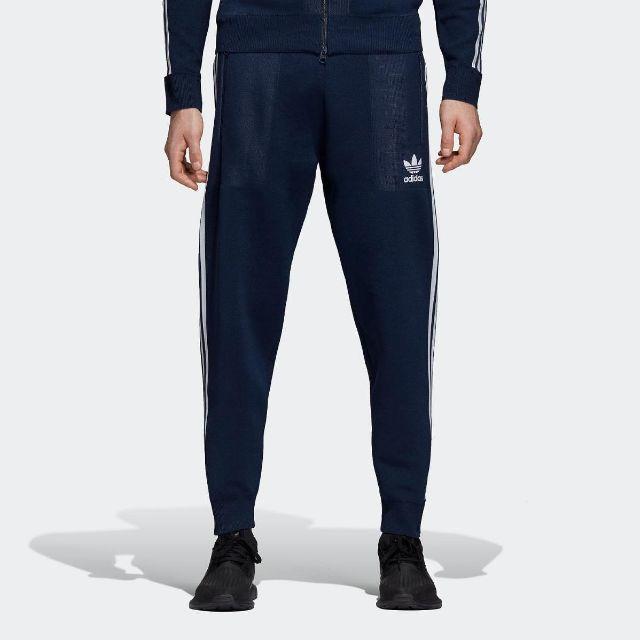 adidas(アディダス)の新品 adidas BF KNIT TRACK PANTS ネイビー S  メンズのパンツ(その他)の商品写真