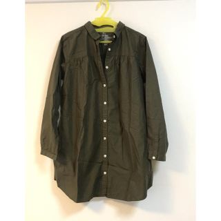 ムジルシリョウヒン(MUJI (無印良品))の未使用品 無印良品 カーキ色 授乳服(シャツ)(マタニティトップス)