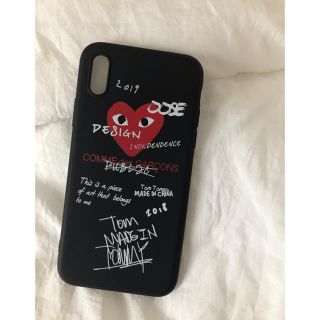 コムデギャルソン(COMME des GARCONS)のギャルソン ❤︎ iphoneケース X/XS シンプル ブラック ハート(iPhoneケース)